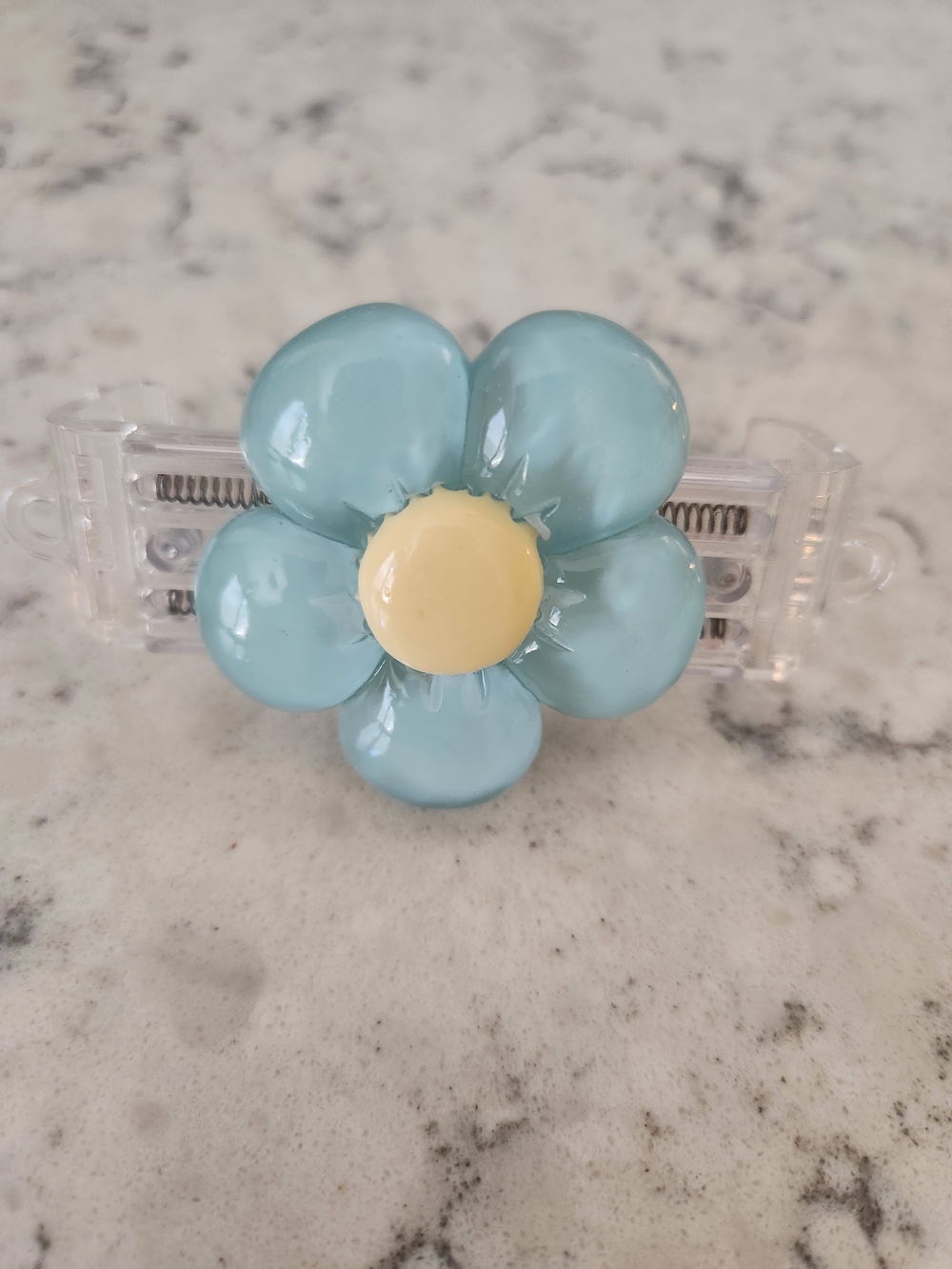 Blue Flower Phone Clip